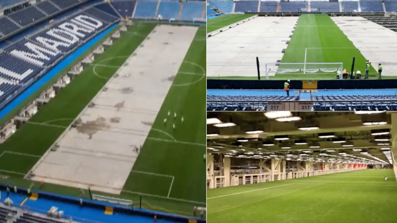 Césped retráctil: ¿Cómo es el método que utiliza el Estadio Santiago Bernabéu para cuidar su campo de juego?